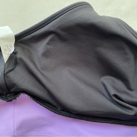 Zyia Active Lilac Tricolor Adjustable Light n Tight Bra XL - Picture 5 of 5
